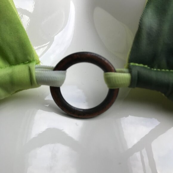 Billabong BLUE CRUSH era Vintage bikini tie dye reversible triangle low rise - Picture 13 of 16